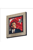 Mustafa Kemal Atatürk Baskılı MDF Magnet 7X7