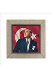Mustafa Kemal Atatürk Baskılı MDF Magnet 7X7