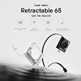 Sharge Retractable 65 GaN Şarj Cihazı