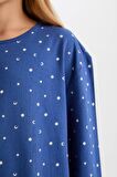 DeFacto Kız Çocuk Pijama Takım Desenli Uzun Kollu Üst Beli Lastikli Uzun Alt D7746A824WNIN59