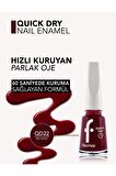 Flormar Quick Dry Hızlı Kuruyan İnce Yapılı & Parlak Bitişli Oje