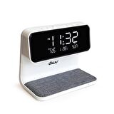 Diwu Dijital Işıklı Masa Saati ve Kablosuz Şarj Aleti