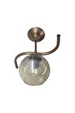 Fuji Bronz Tekli Bal Camlı Avize | Kaliteli Modern Metal Avize