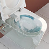 VitrA Nest Trendy 5176B003-7211 Rim-ex Asma Klozet, Termostatik Ara Musluklu, 57 cm, Beyaz