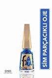 Flormar Glitter Yarı Transparan & Parlak Bitişli Simli Oje