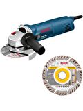Bosch GWS 1400 Diamond Disc 125mm Avuç Taşlama Makinesi - 0 615 990 N1V