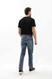 Erkek Koyu Mavi Regular Fit Jean Pantolon