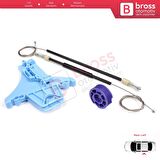 VW Polo Vento MK5 6R 6C 61 2009-2022 4/5 Kapı 6R4839461 İçin Elektrikli Arka Sol Cam Kriko Tamir Se