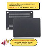MacBook Air Kılıfı Macbook Air 13inç Mat (Eski USB'li Model 2010-2017) A1369 A1466 ile Uyumlu