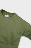 Erkek Bebek Bisiklet Yaka Basic Düz Sweatshirt