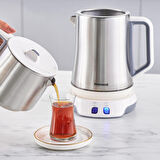 Homend Royaltea Elegant 1775H Konuşan Çay Makinesi Inox Beyaz