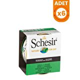 Schesir Ton Balıklı ve Deniz Bitkili Yetişkin Kedi Konservesi 85 Gr X 6 Adet