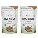 2'li Organik Toz Bebek Bisküvi Seti +6 Ay