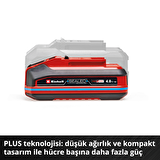 Orijinal Einhell 18 V 4.0 Ah SEALED Power X-Change PLUS (18 V Akü, Su ve Toz Koruması, IP57 Koruma Sınıfı,Tüm PXC cihazları için evrensel kullanım, Şarj cihazı dahil değil) - 4511627