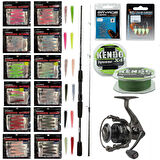 YekOutdoor Silikonlu LRF Seti Okuma Wave Power 213 cm 0-8 gr Lrf Kamışı&Dam Quıck 2 2000 Fd 5+1 BB Olta Makinesi