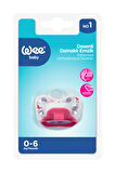 Wee Baby Silikon Damaklı Emzik 0-6 Ay Yeşil