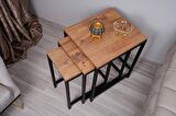 GD Furniture Zigon Sehpa (3'lü) Atlantik Çam