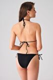 Hazel İp Bağcıklı Bikini Altı Siyah