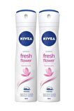 Nivea Kadın Sprey Deodorant Fresh Flower 150 ml 2'li