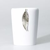 Leaf Diş Fırçalık Beyaz Gümüş