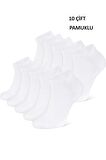 Beyaz Kadın Çorap 10 Çift Patik Kısa Bilek Soket Çorap Erkek Çorap Unisex Pamuklu Yazlık