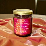 EXOTIC GLAM AMBER KAVANOZ SOYA MUM- PAÇULİ,YLANGYLANG -VANİLYA 