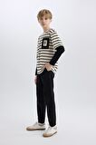 DeFacto Erkek Çocuk Jogger Fit Jogger Paça Gabardin Pantolon B6713A825SMBK81