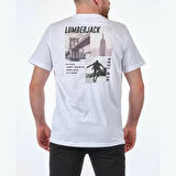 A10135899408010 101358994 Ml New York 11Otbl01 3Fx Lumberjack Erkek T-shirt BEYAZ