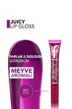 Flormar Meyve Aromalı Dudak Parlatıcısı (AHUDUDU) - Juicy Lip Gloss - 001 Raspberry - 8682536087711