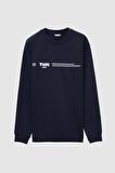 Twn Slim Fit Lacivert Düz Sweatshirt 2ECE25ORT0689