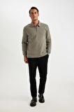 Siyah Tailored Regular Fit Düz Paça Cepli Pantolon