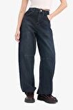 Baggy Fit Yüksek Bel Uzun Jean Pantolon