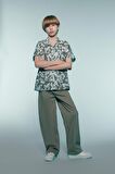 Erkek Çocuk Wide Leg Standart Paça Gabardin Pantolon