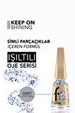 Flormar Glitter Yarı Transparan & Parlak Bitişli Simli Oje