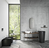 VitrA Plural 7810B401-0016 Kare Alçak Çanak Lavabo, VitrA Clean, 45 cm, Mat Beyaz