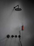 VitrA Origin A4262136 Ankastre Lavabo Bataryası, Duvardan Kontrol, Sıva Üstü, Mat Siyah