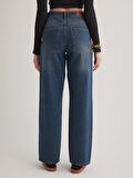 Debra 348 NORMAL BEL TİNT MAVİ BAGGY JEANS KADIN