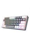 Redragon K617-RGB GW Fizz %60 Q Türkçe Kablolu Mekanik Klavye Gri Beyaz