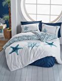 Cotton Box Maritime Nevresim Takımı Çift Kişilik Star Lacivert