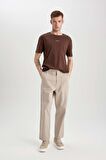 DeFacto Gabardin Pantolon Baggy Fit Bol Rahat Kesim Cepli Düz Paça B4762AX24SPGR302