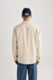 DeFacto Regular Fit Tensel Basic Düz Uzun Kollu Gömlek B3670AX24SPER235