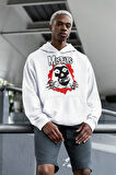 Misfits Baskılı Unisex Oversize Rock Metal Hoodie