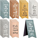 Paper Junkie 6'lı Paket İlham Verici Manyetik Kitap Ayracı - Kadın ve Erkekler için Motivasyon Sözleri, Öğrenciler, Öğretmenler, Ofisler için Toplu Okuma Mıknatıslı Sayfa Klipsleri, 6 Tasarım