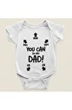 Bunu Yapabilirsin Baba Yazılı Pamuklu Yumuşak Zıbın, Unisex Çıtçıtlı You Can Do This Dad Body Zıbın