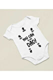 Bunu Yapabilirsin Baba Yazılı Pamuklu Yumuşak Zıbın, Unisex Çıtçıtlı You Can Do This Dad Body Zıbın