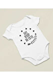 Yemek Ye, Uyu, Sevimli Ol, Tekrar Et Yazılı Pamuklu Yumuşak Unisex Çıtçıtlı Body Zıbın