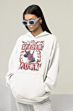 Spider-Punk Baskılı Unisex Oversize Örümcek Adam Hoodie