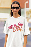 Getaway Car Taylor Swift Baskılı Unisex Oversize Şarkıcı Tişört