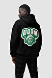 Doctor Doomsday Baskılı Unisex Oversize Marvel Karakter Hoodie