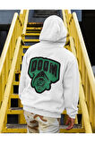 Doctor Doomsday Baskılı Unisex Oversize Marvel Karakter Hoodie